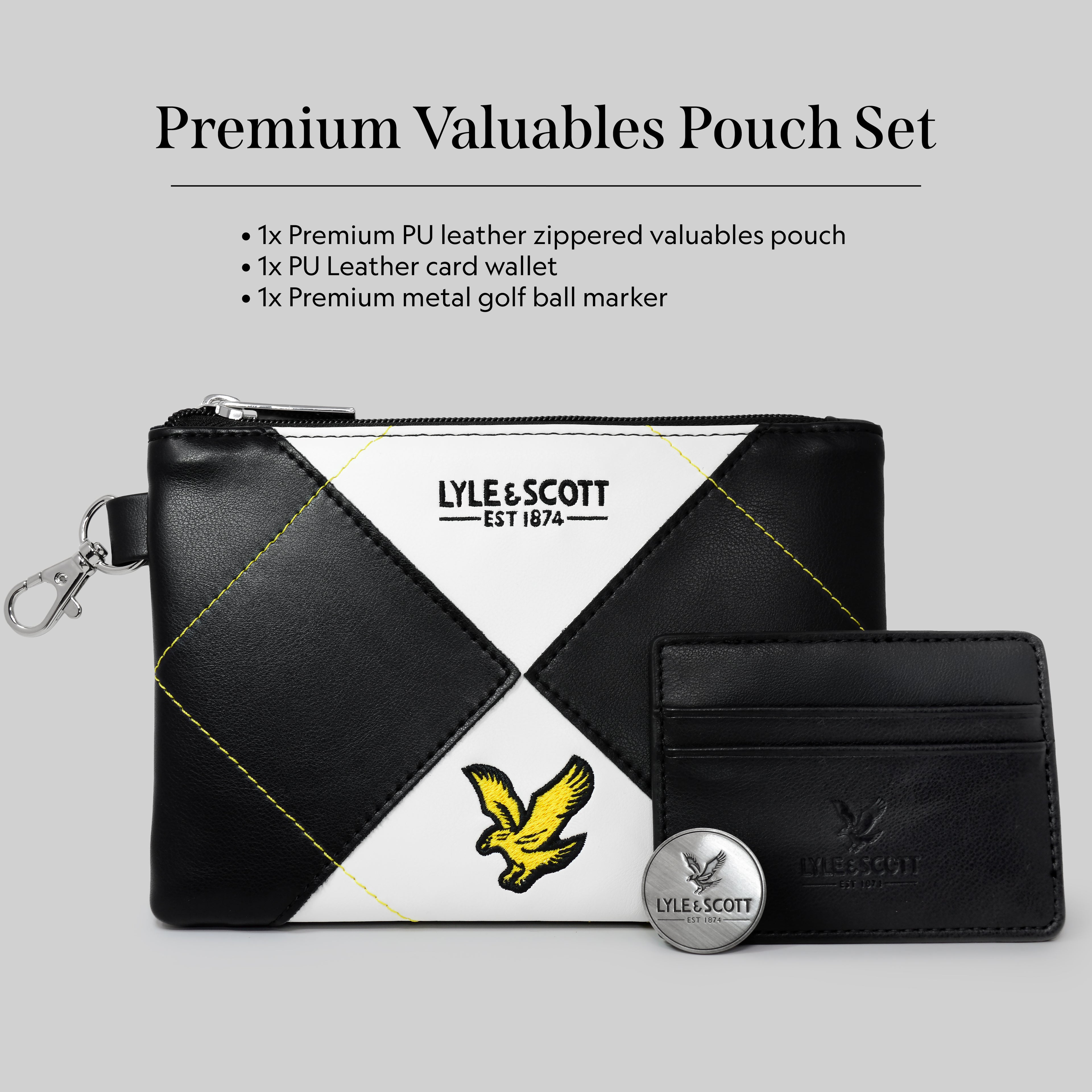 LYLE & SCOTT ARGYLE PREMIUM VALUBALES POUCH