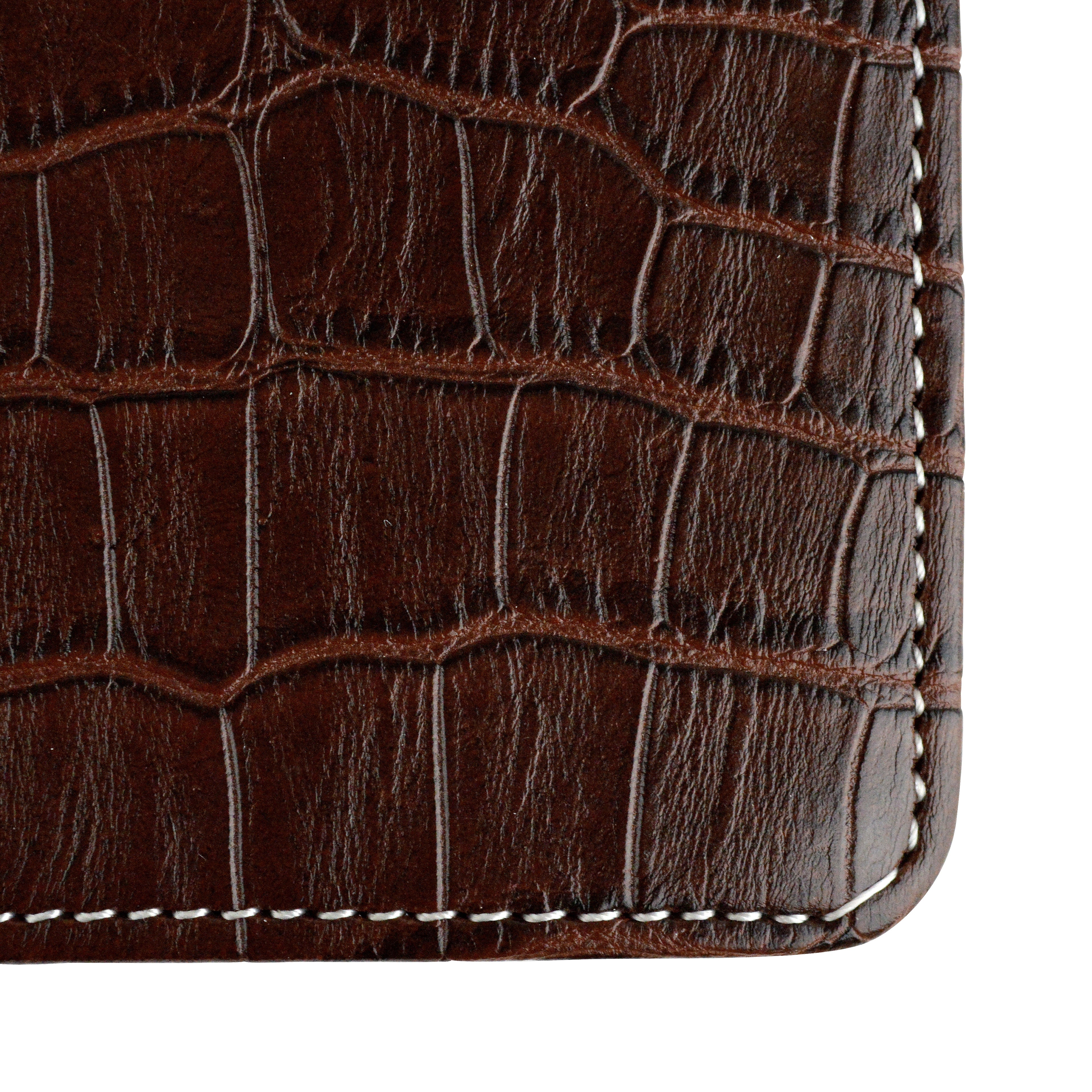 Brown/Black CROC Score Card Holder