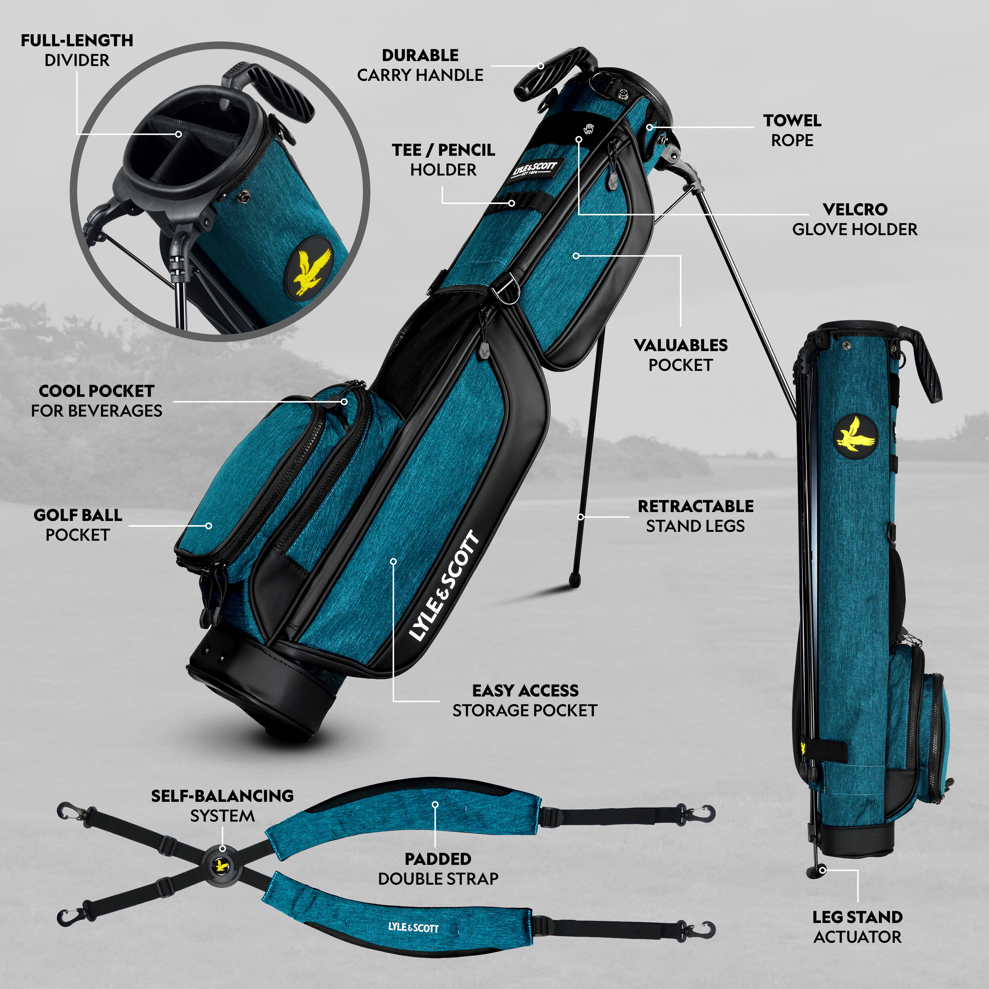 LYLE & SCOTT 5.3'' GOLF BAG - ALBATROSS