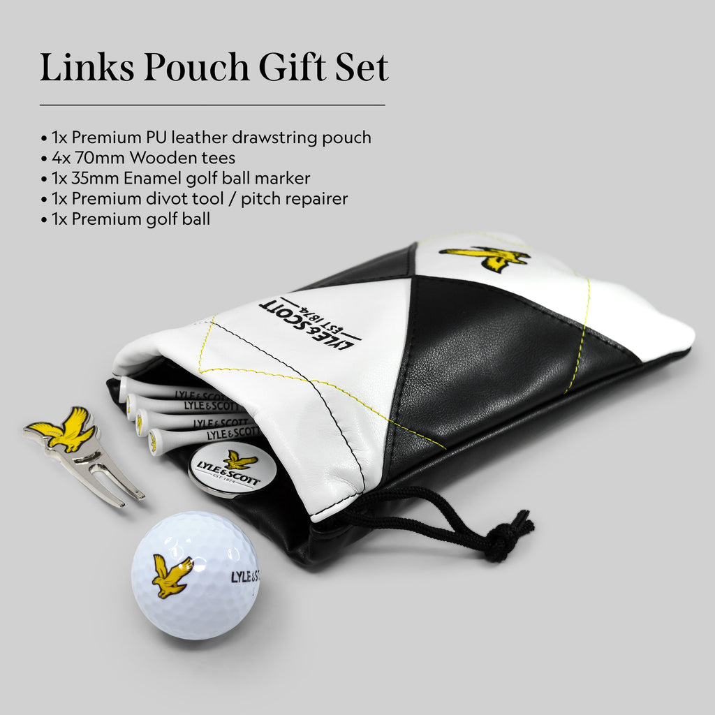 LYLE & SCOTT ARGYLE LINKS POUCH GIFT SET
