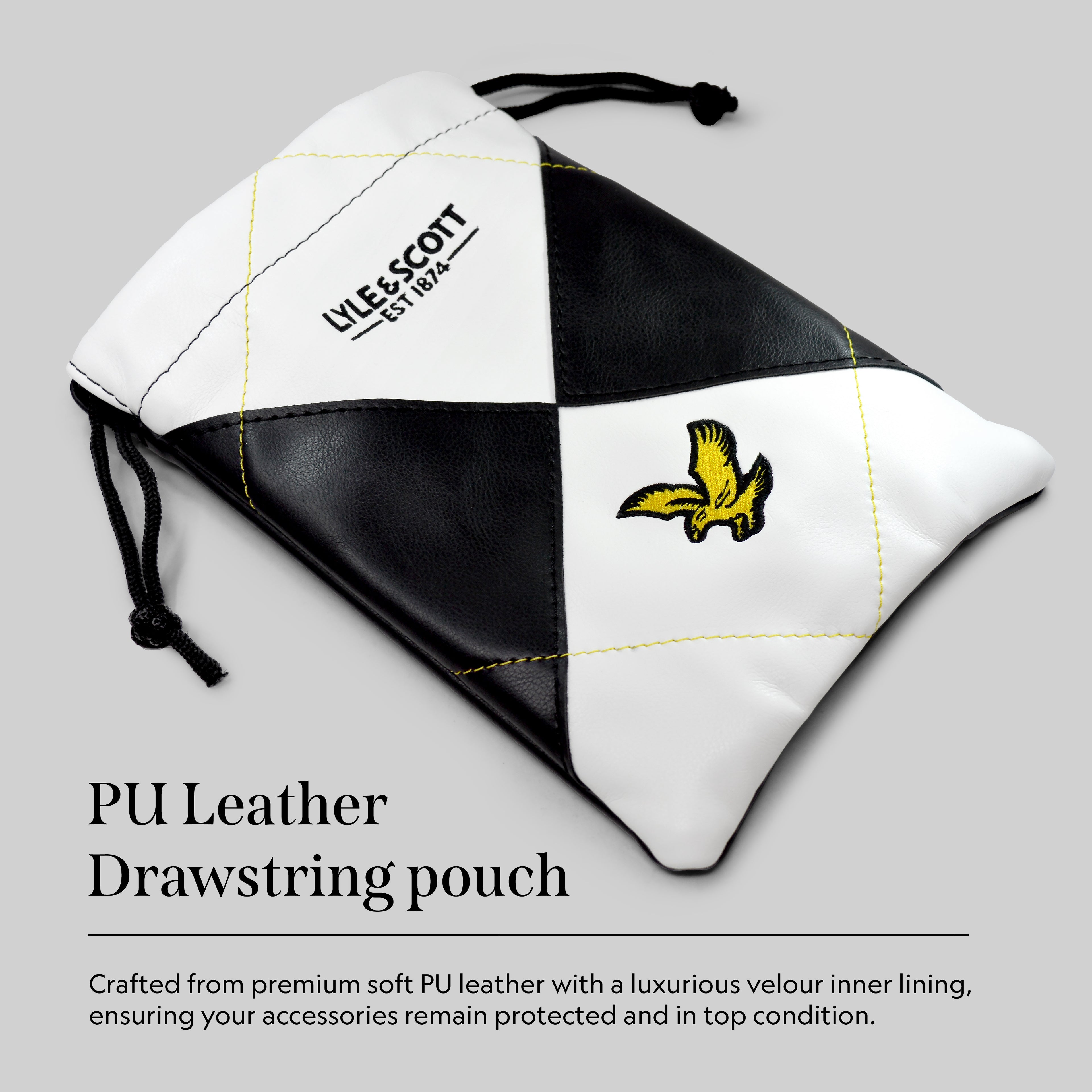 LYLE & SCOTT ARGYLE LINKS POUCH GIFT SET