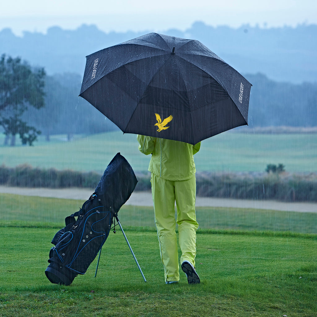 LYLE & SCOTT WIND PROOF UMBRELLA BLACK