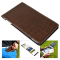 Brown/Black CROC Score Card Holder