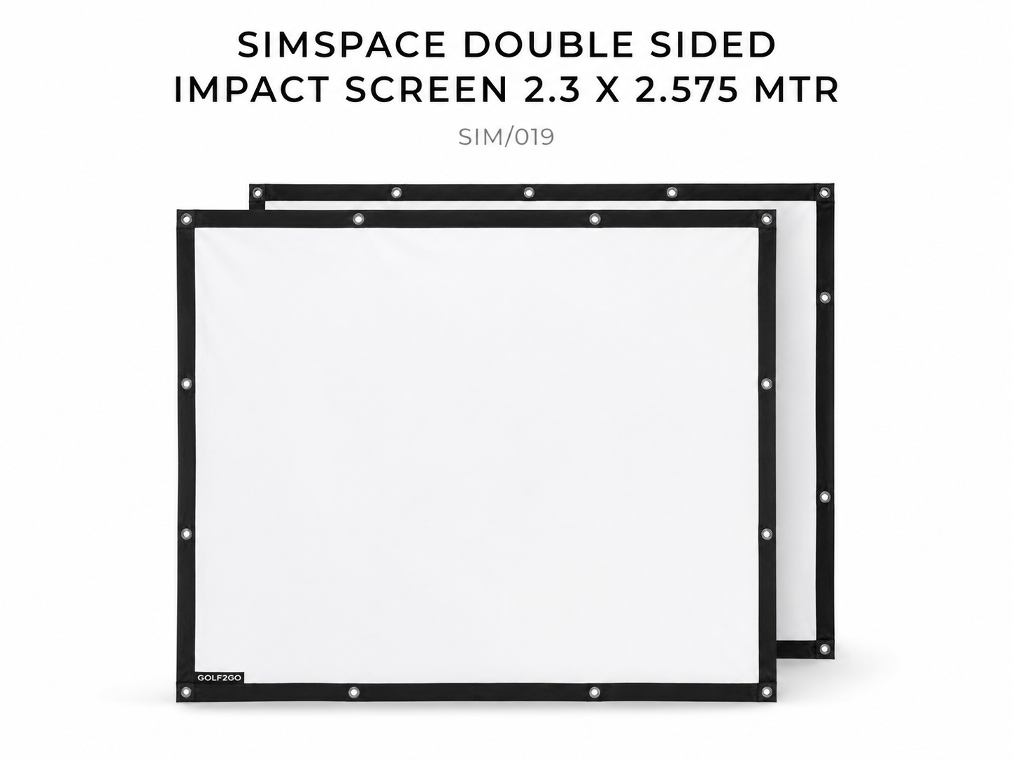 SimSpace Double Sided Impact Screen 2.3 x 2.575 MTR