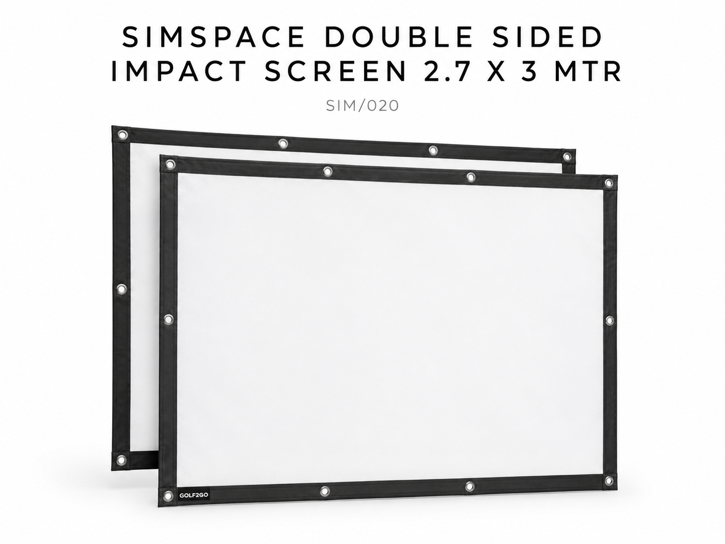 SimSpace Double Sided Impact Screen 2.7 x 3 MTR