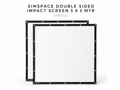 SimSpace Double Sided Impact Screen 3 x 3 MTR