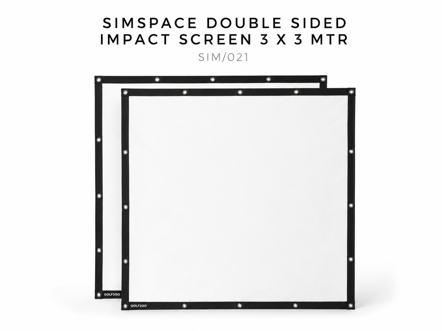 SimSpace Double Sided Impact Screen 3 x 3 MTR