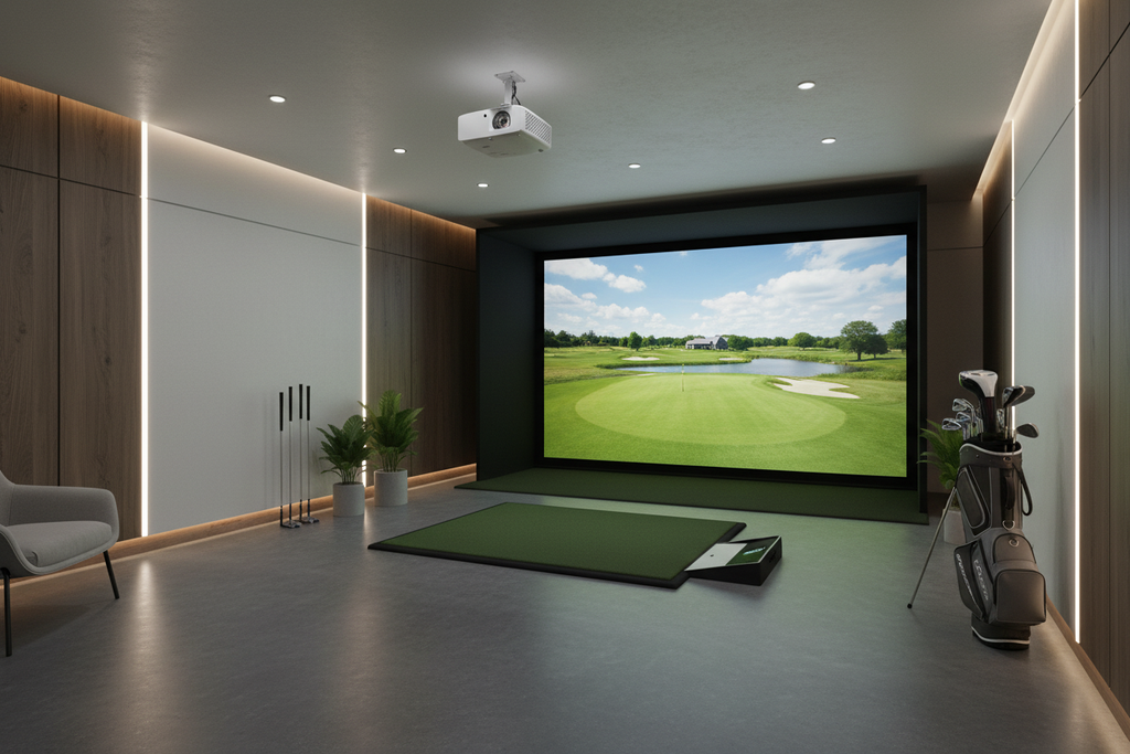 Komplet golf simulator setup