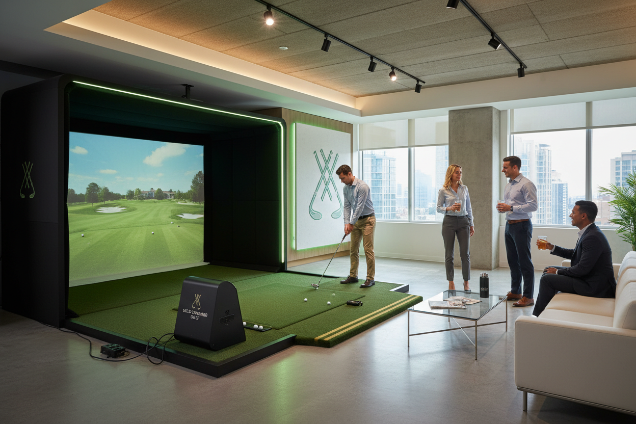 Mobil golfsimulator – Erhverv