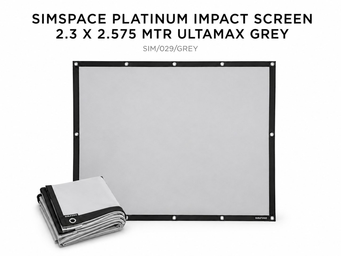 SimSpace Platinum Impact Screen 2.3 x 2.575 MTR Ultamax Grey