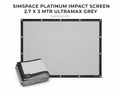 SimSpace Platinum Impact Screen 2.7 x 3 MTR Ultramax Grey