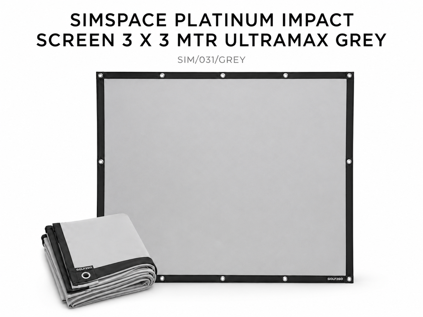 SimSpace Platinum Impact Screen 3 x 3 MTR Ultramax Grey