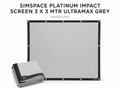 SimSpace Elite Impact Screen 3 x 3 MTR Ultamax Grey